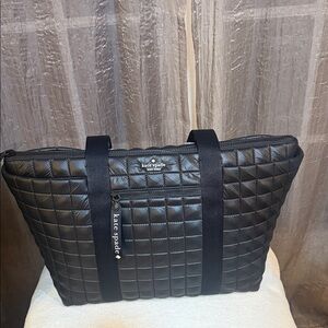 Kate Spade Black Quilted Shoulder Bag